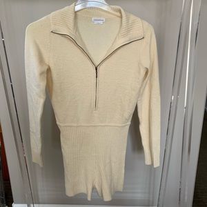 LOVERS + FRIENDS Ivory Knit Romper